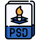 archivo psd icon