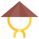 sombrero de bambú