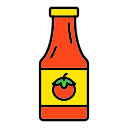 botella de salsa de tomate 