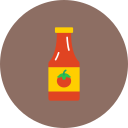 botella de salsa de tomate 