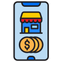 las compras en línea icon