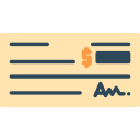 cheque bancario icon