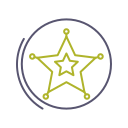distintivo de xerife 
