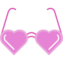 gafas de corazón 