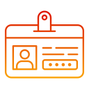 tarjeta de identificación icon