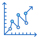 gráfico de líneas icon