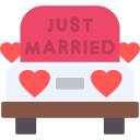 Wedding car icon