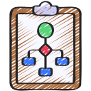 Flow chart icon