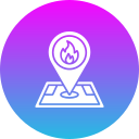 lugar del incendio icon