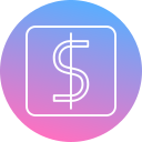 símbolo de dólar icon