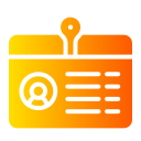 tarjeta de identificación icon