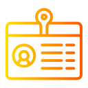 tarjeta de identificación icon