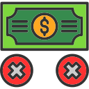 sin dinero icon