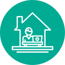 work from home icon