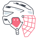 capacete de hóquei Ícone