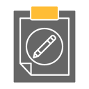 bolígrafo de bloc de notas icon