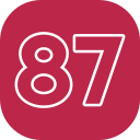 87 