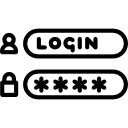contraseña de inicio de sesión icon