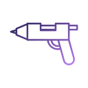 pistola de silicona icon