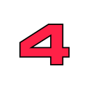 número 4 icon