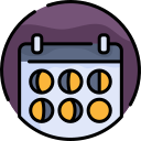 Calendario lunar icon