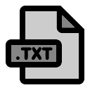 formato de archivo txt icon