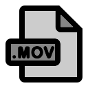 formato de archivo mov icon