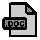 formato de archivo doc icon