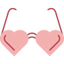 gafas de corazón 