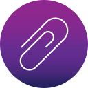 Paper clip icon
