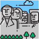 monte rushmore icon