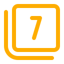 numero 7 icon