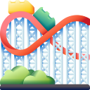 montaña rusa icon