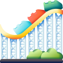 montaña rusa icon
