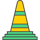 cono de tráfico icon