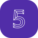 número 5 icon