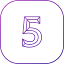 número 5 icon