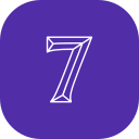 numero 7 icon