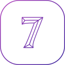 numero 7 icon