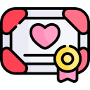 certificado de matrimonio icon