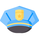 sombrero de policia icon