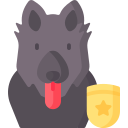 perro policía icon