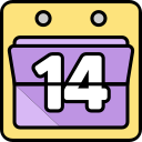 fecha del calendario icon