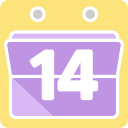 fecha del calendario icon