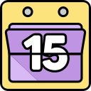 fecha del calendario icon