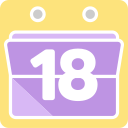 fecha del calendario icon