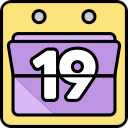 fecha del calendario icon