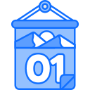 fecha del calendario icon