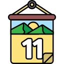 fecha del calendario icon