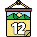 fecha del calendario icon